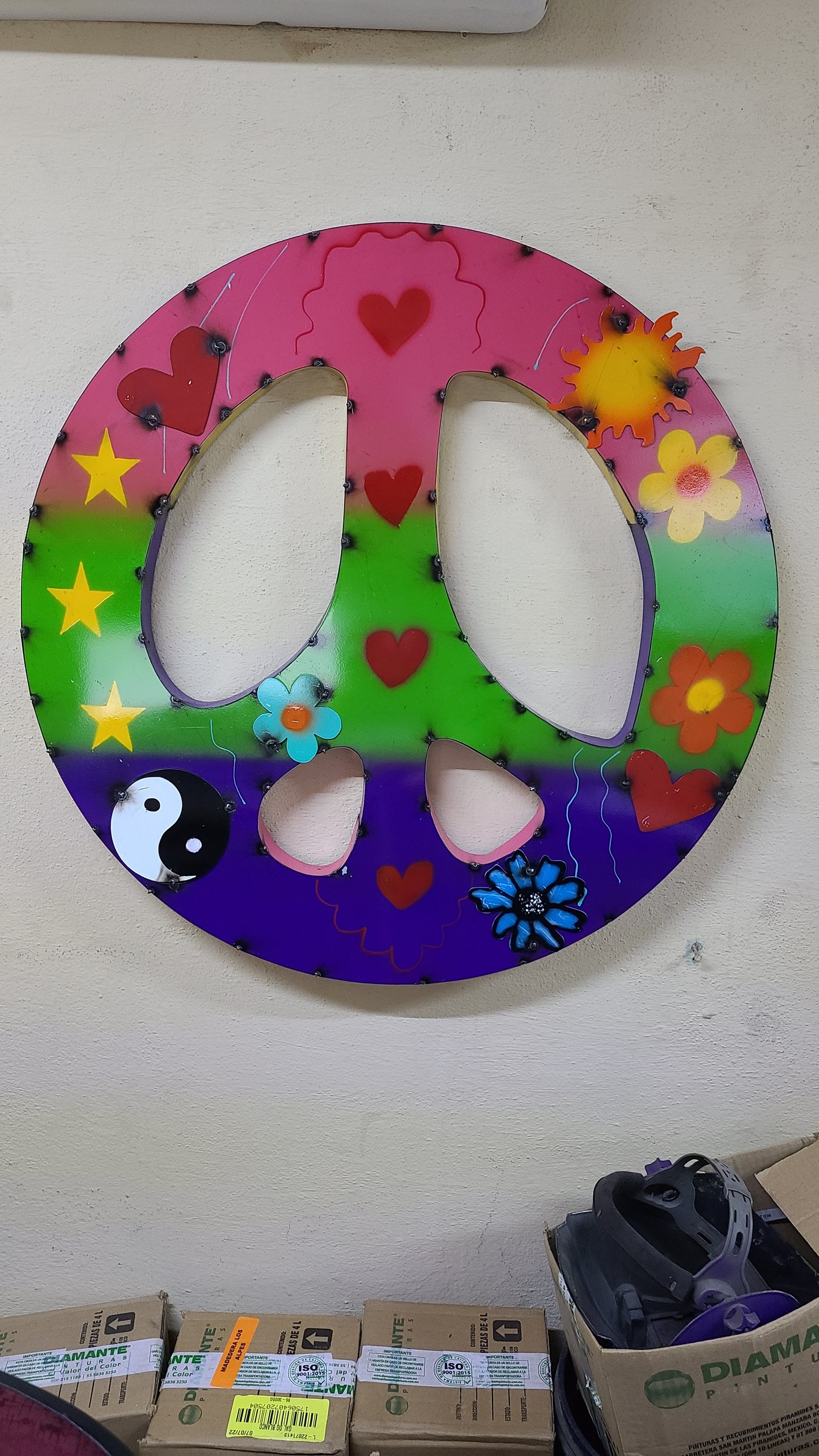 Groovy Peace Wall Sign