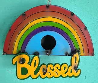 Blessed Rainbow Birdhouse