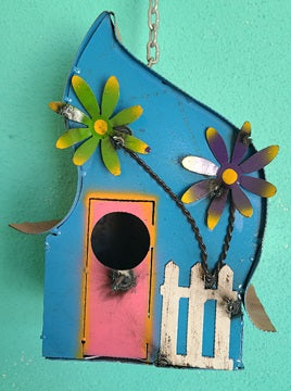 Fence with Flowers Birdhouse