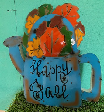 Happy Fall Watering Can Sign